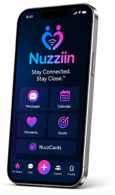 Nuzziin app home screen on a smartphone